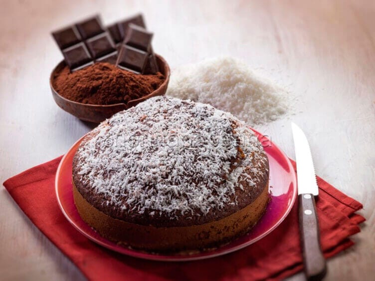Torta al cocco e cacao da godere fino all’ultimo boccone torta al cocco e cacao