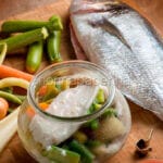 Filetto d’orata in vasocottura con verdure dell’orto Filetto d’orata in vasocottura con verdure dell’orto
