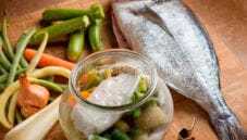 Filetto d’orata in vasocottura con verdure dell’orto