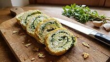 Rotolo di frittata con portulaca (2)