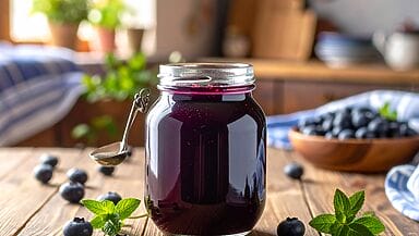 composta di mirtilli