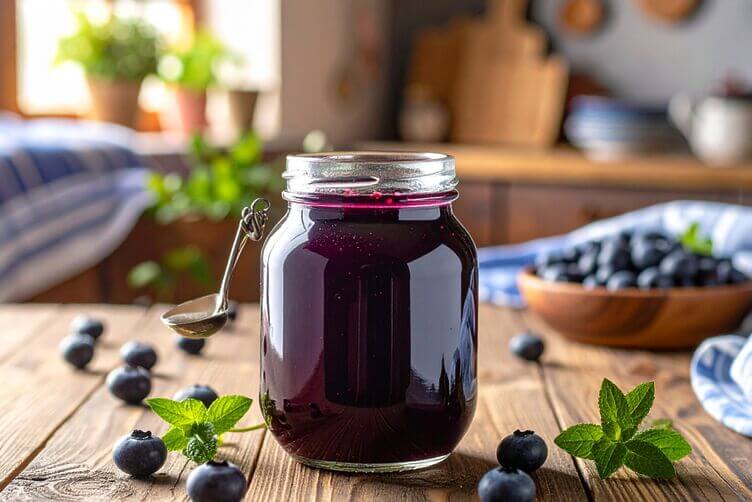 composta di mirtilli