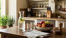 estate: acqua fresca e frutta