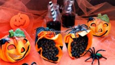 Ceci neri alla curcuma in forno: delizia di Halloween! Ceci neri alla curcuma in forno: delizia di Halloween!