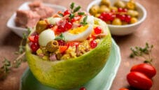 L’ insalata di riso con cetriolo barattiere e ribes