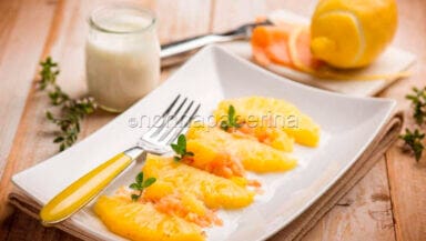 salmone e ananas