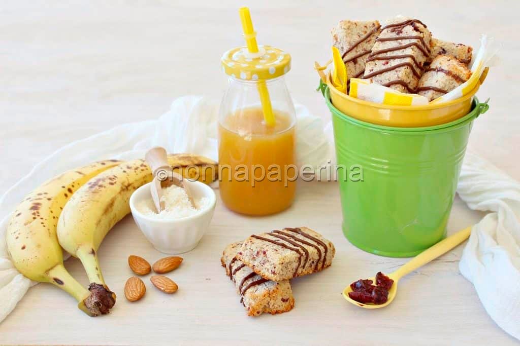Barrette al cocco e banana