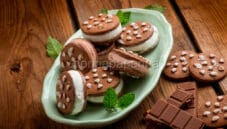 Biscotto gelato senza glutine , un fresco piacere