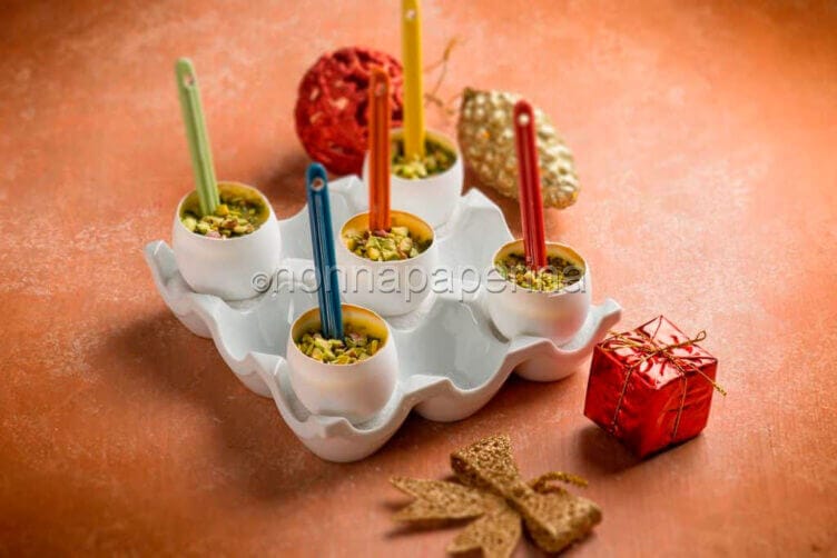 A Natale, crema cotta nell’uovo con broccoli e pistacchi! crema cotta nell’uovo