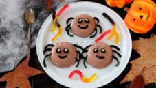 Ragnetti di panna cotta al cacao per la festa di Halloween