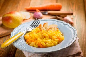 risotto alle pere e zafferano risotto alle pere e zafferano