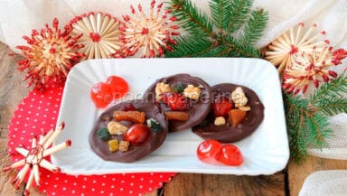 mendiants al cioccolato fondente