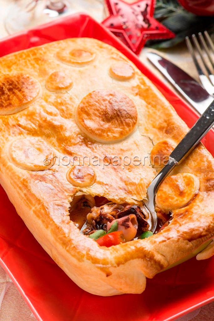 Torta salata di calamaretti