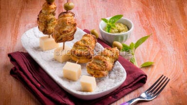 Alberelli di sfoglia al pesto