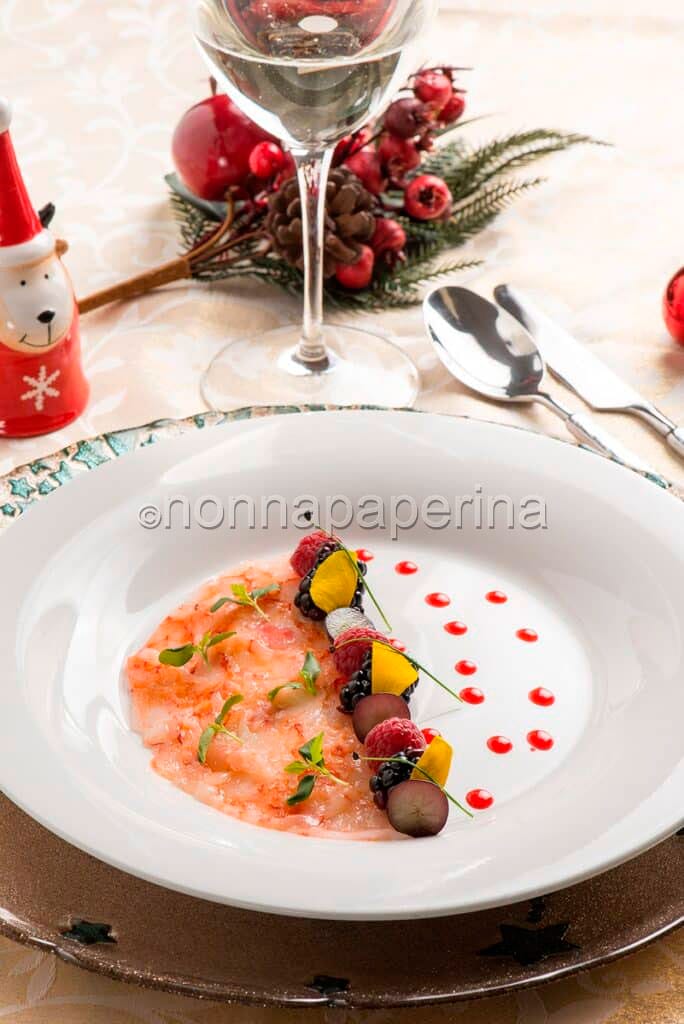 carpaccio di gamberi