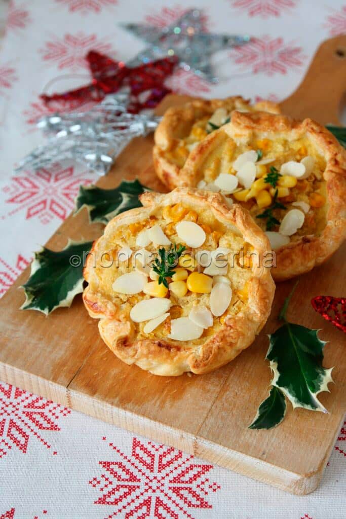 crostatine di mais e tofu