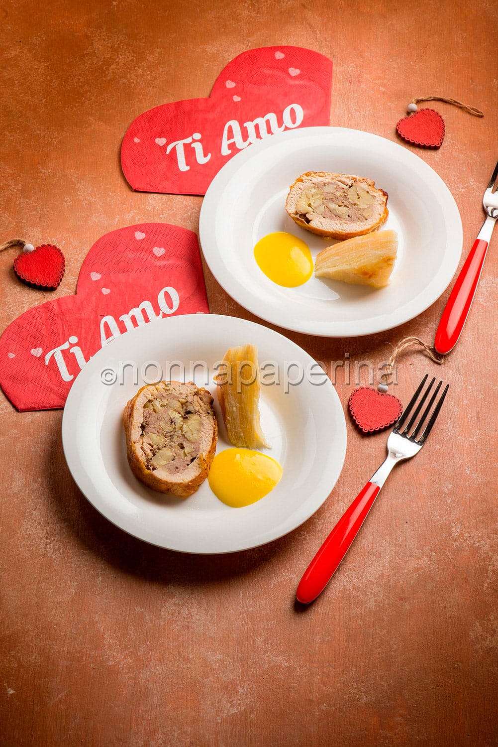 faraona farcita alle castagne