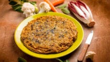 Frittata di radicchio con cavolfiore e curcuma