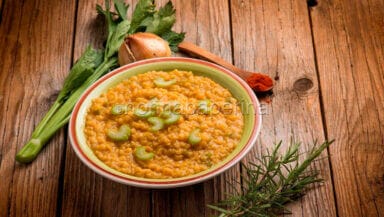 Lenticchie rosse al sedano e paprika