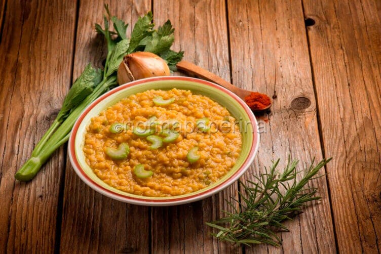 Lenticchie rosse al sedano e paprika