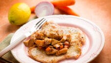 Scaloppine ai funghi cipolle e carote, sapori d’inverno!