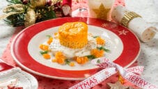 Sublime Tortino di zucca su crema di stracciatella