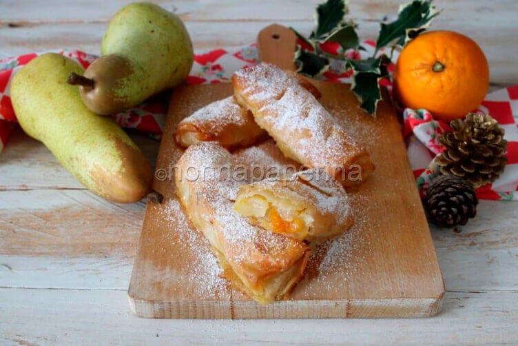 Mini strudel di pere