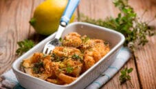 Anelli di totano gratinati al forno: bontà unica