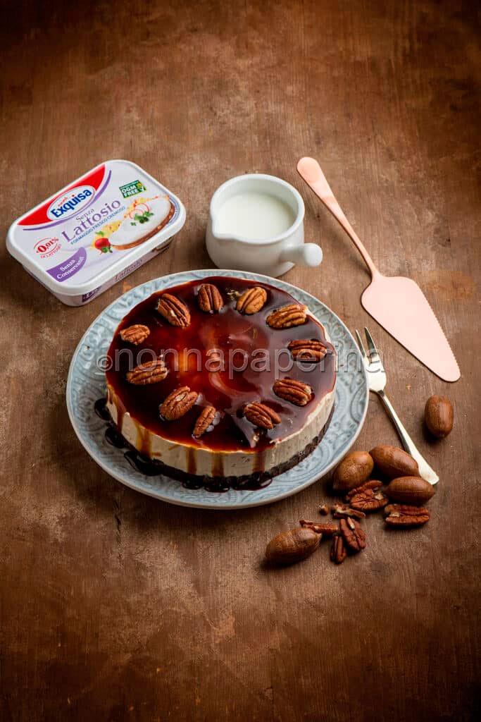 cheese cake con noci pecan