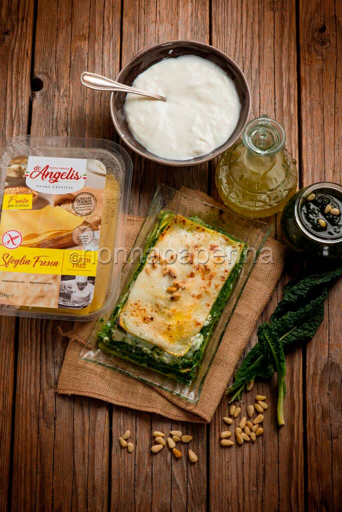 Lasagne al pesto di cavolo nero Lasagne al pesto di cavolo nero