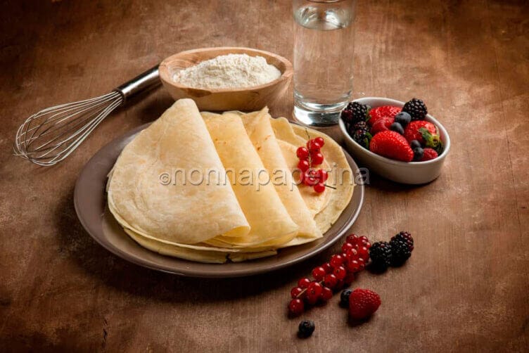 crepes senza uova e latte