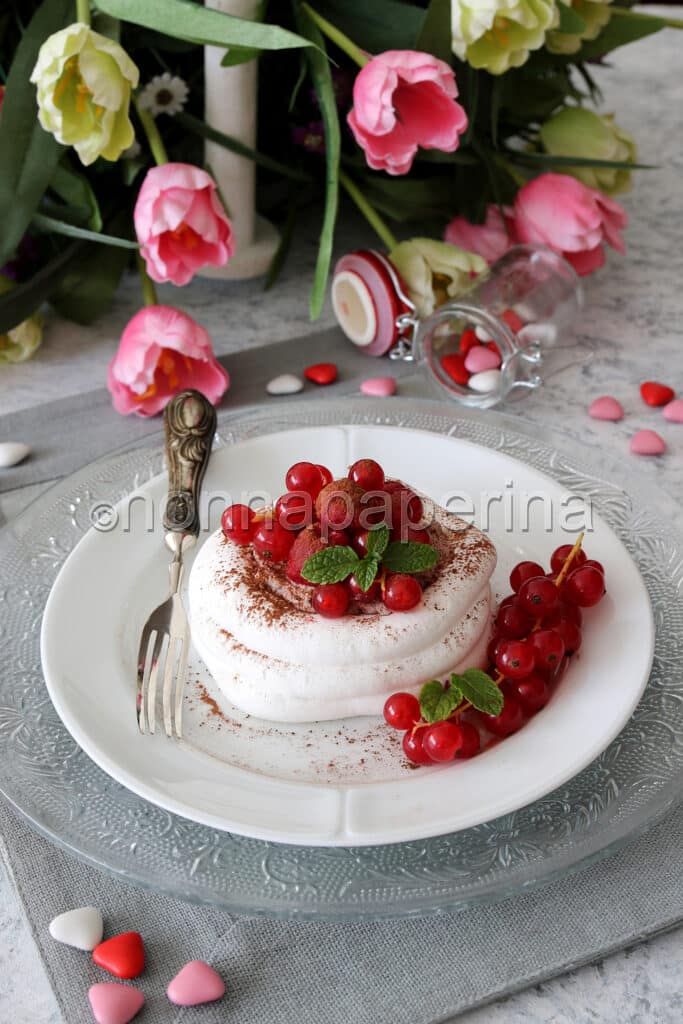 Pavlove con crema al cacao Pavlove con crema al cacao