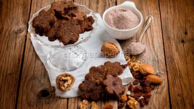 biscotti mais blu frutta secca e faina di mais blu