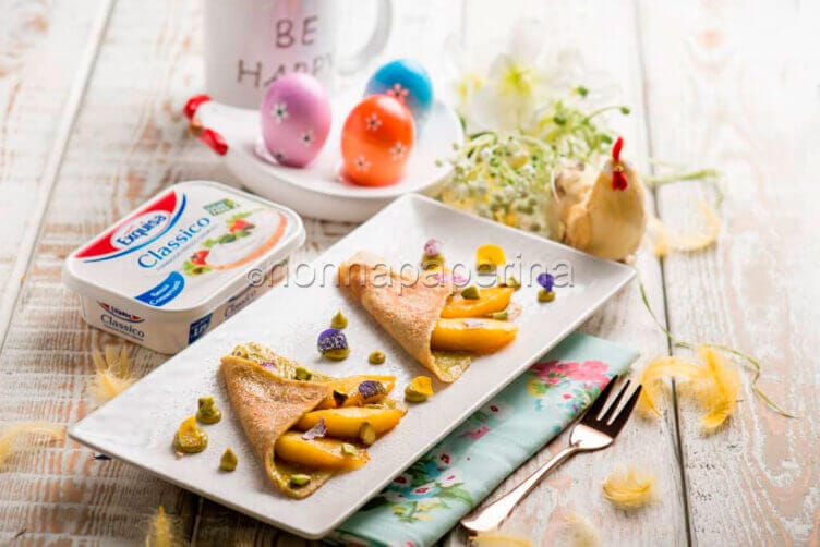 Crepes di grano saraceno con mele caramellate! crepes di grano saraceno