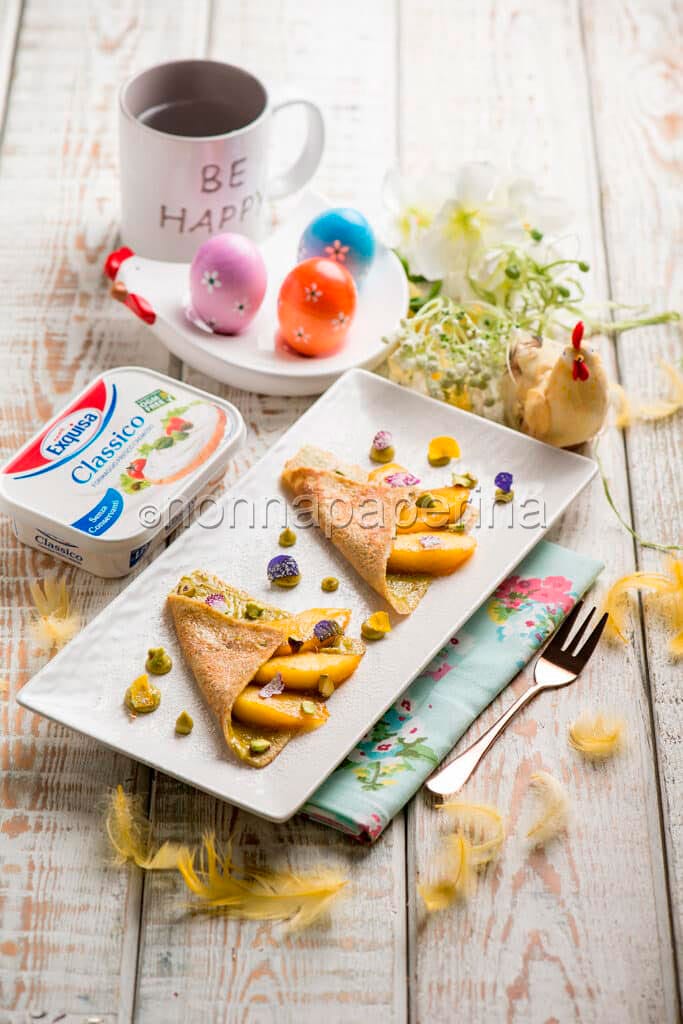 crepes di grano saraceno con mele caramellate crepes di grano saraceno