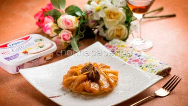 Tatin di pere con crema di formaggio