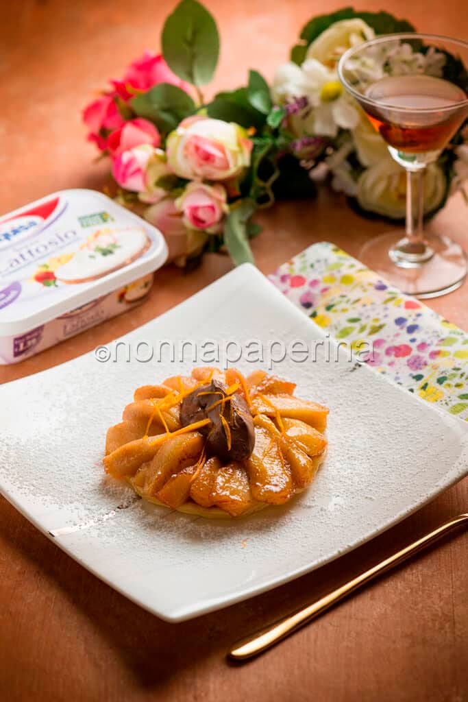 Tatin di pere con crema di formaggio