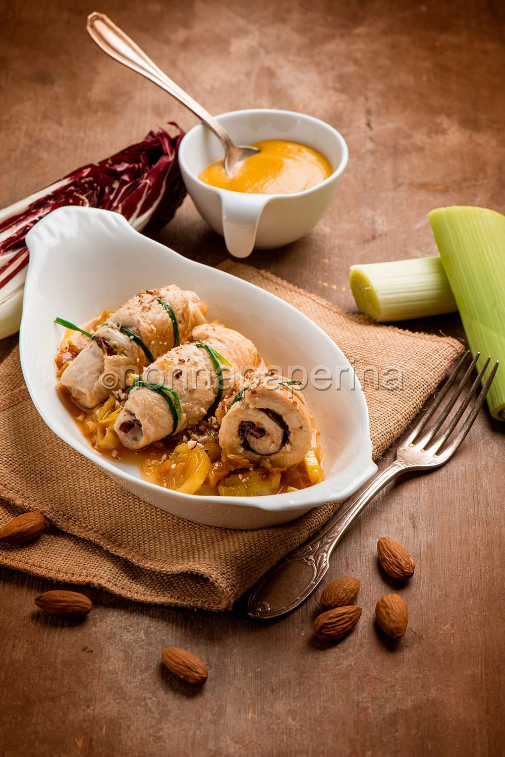 involtini di tacchino al radicchio 