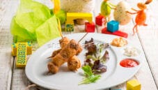 Spiedini di agnello e patate in tempura croccante!