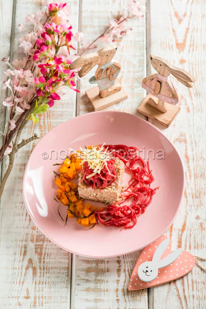 timballo di grano saraceno con zenzero