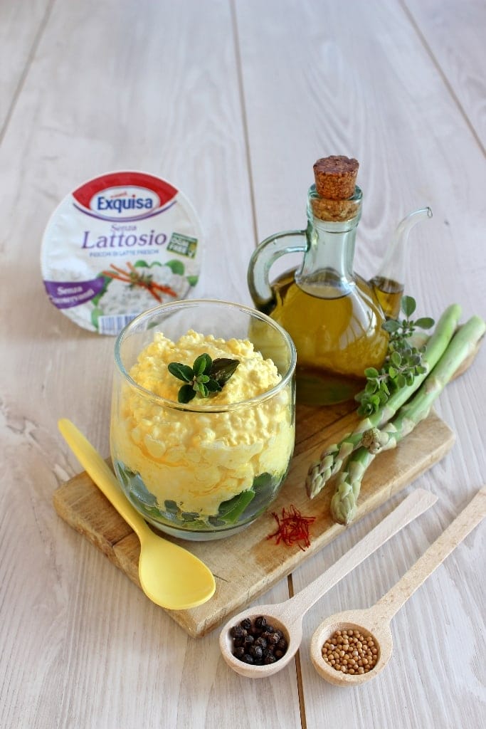 asparagi e fiocchi di latte