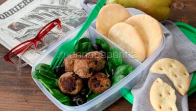 polpettine di carne olive e mandorle