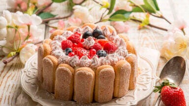 charlotte con crema al mascarpone