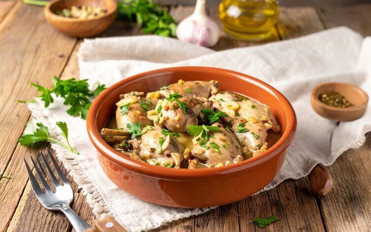 cosce di rana in umido cosce di rana in umido