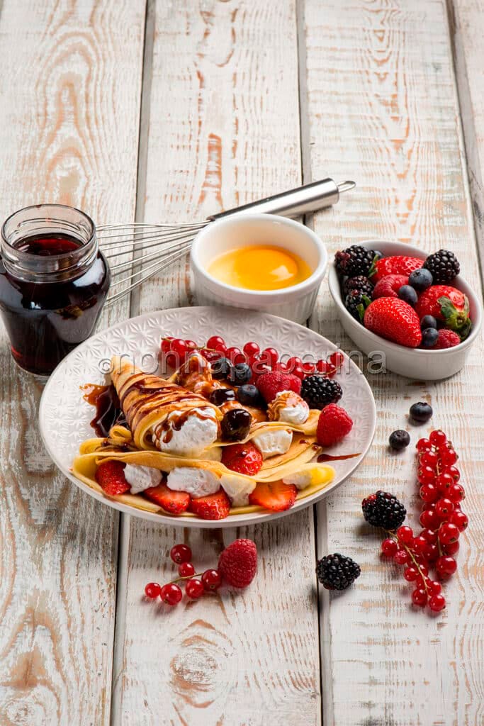 crepes con farina di castagne