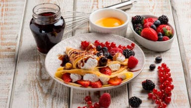crepes con farina di castagne