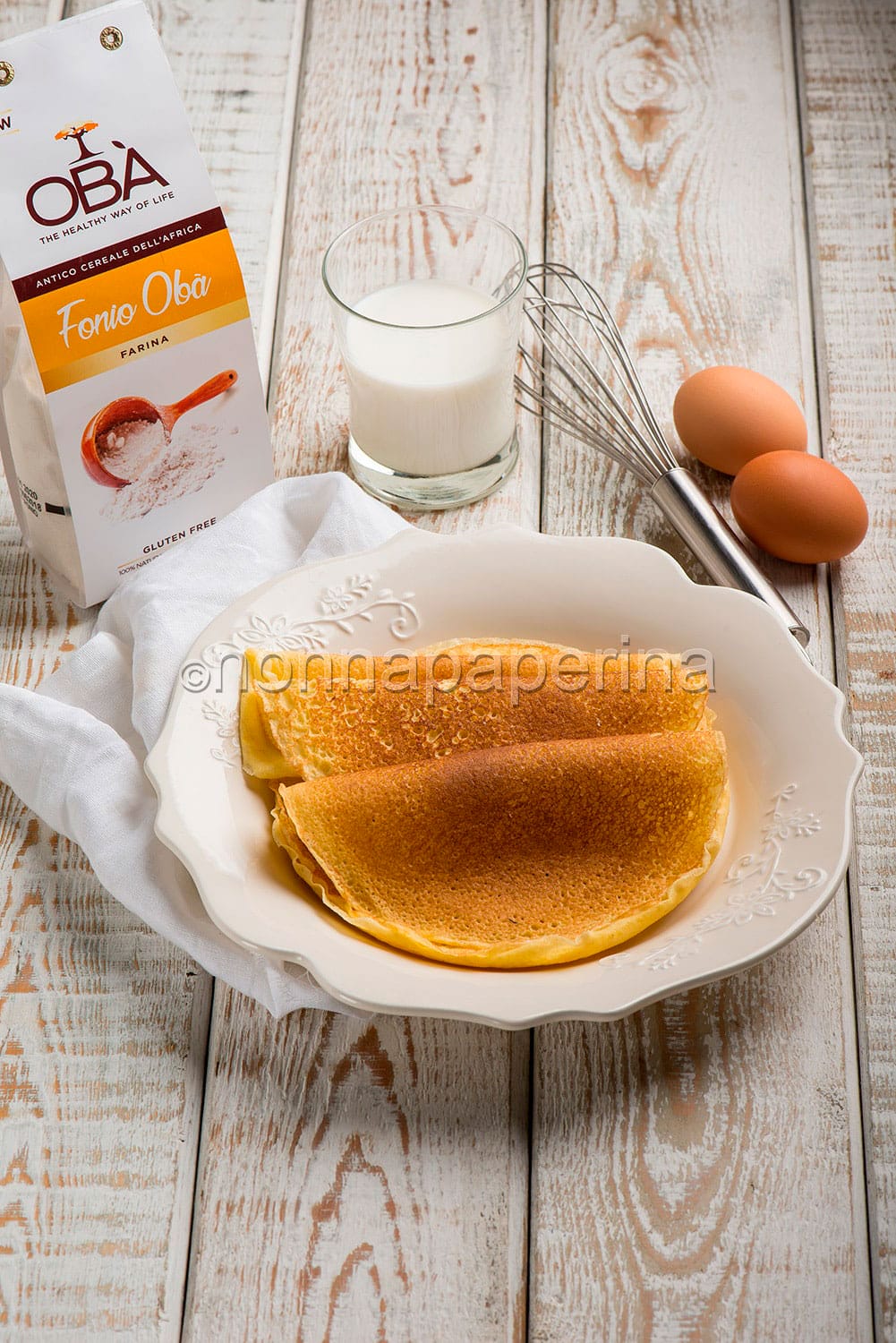 Crepes di fonio Crepes di fonio