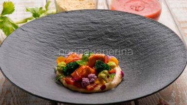 bocconcini di pollo e broccoli