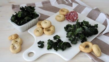 Chips di cavolo riccio