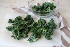 Chips di cavolo riccio